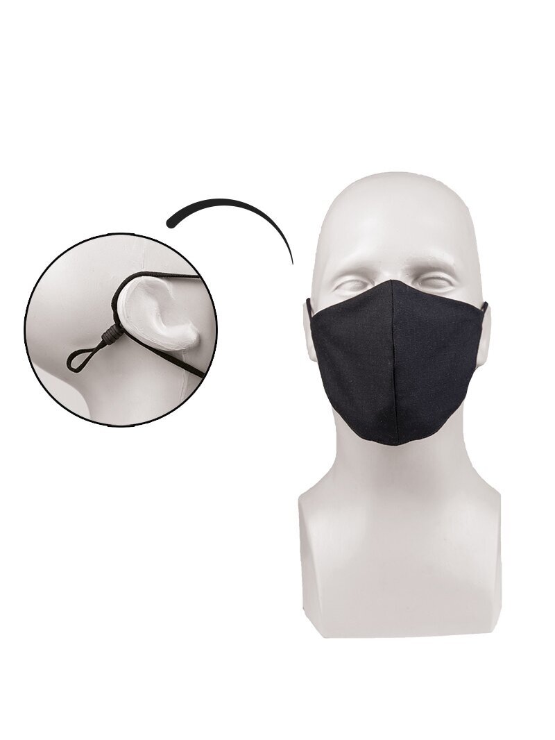 MIL-TEC Burnos/nosies apsauga V-formos juoda 1
