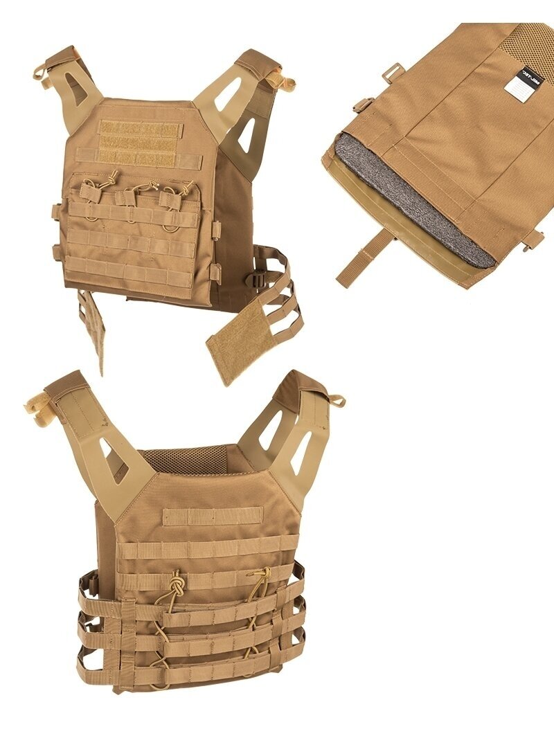 MIL-TEC Plate Carrier Vest Gen.ii smėlinė 1 MIL-TEC Plate Carrier Vest Gen.ii smėlinė 1