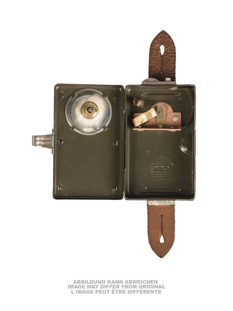 MIL-TEC Polish Flashlight 3-colours W. Leather Flap Used 91513930 1