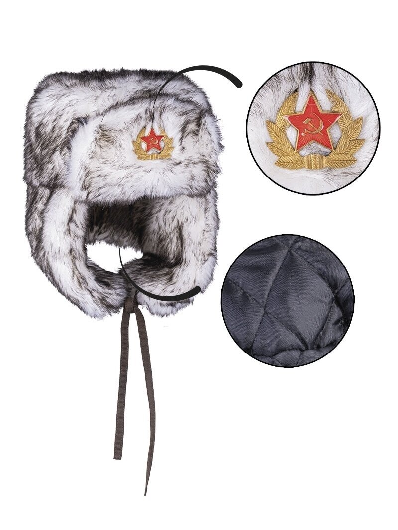MIL-TEC Russian 'shapka' žieminė kepurė 12104007 balta 1
