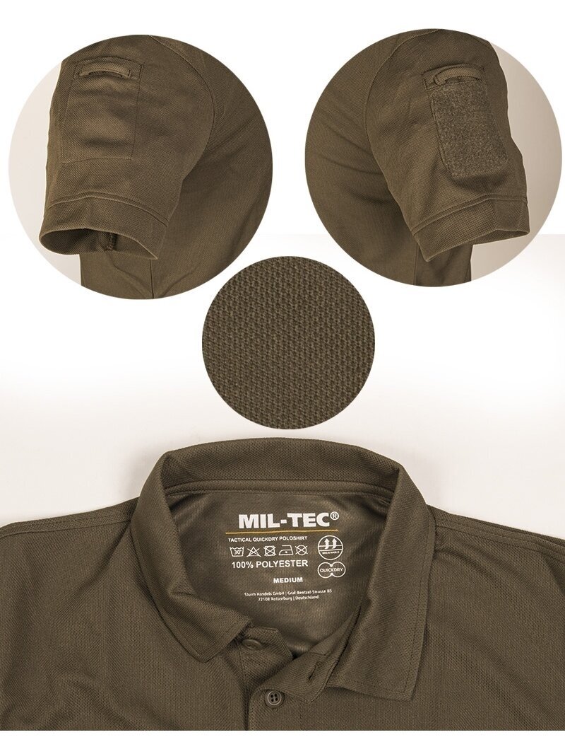 MIL-TEC taktiniai polo marškinėliai trumpomis rankovėmis Quickdry 10961019 smėlinė 1 MIL-TEC taktiniai polo marškinėliai trumpomis rankovėmis Quickdry 10961019 smėlinė 1