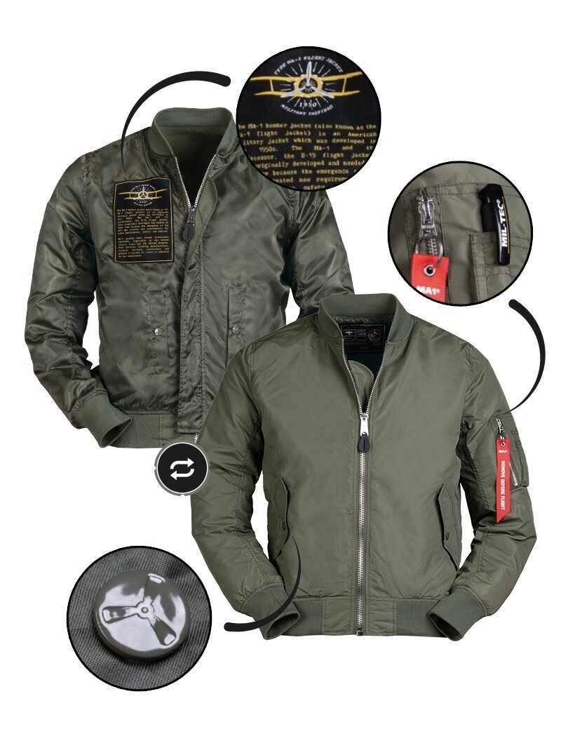 MIL-TEC US Summer MA1® Flight Jacket 10401501 alyvžalia 1 MIL-TEC US Summer MA1® Flight Jacket 10401501 alyvžalia 1