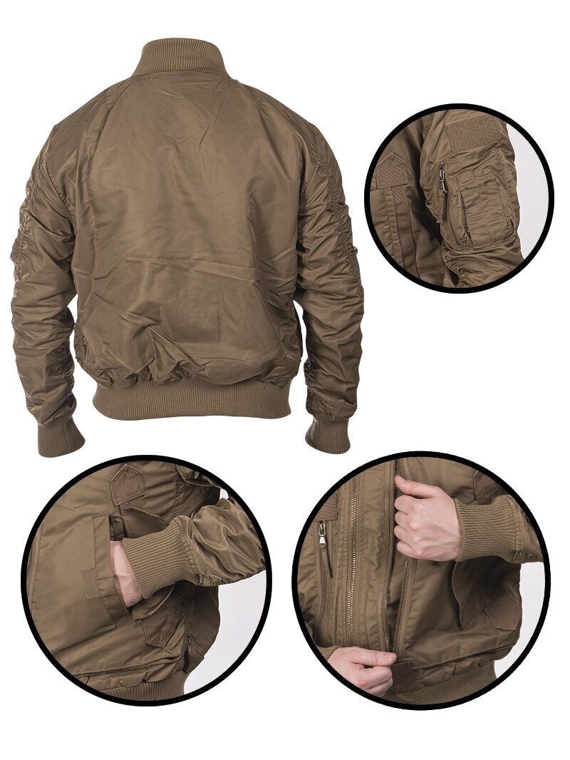 MIL-TEC taktikinė skrydžio striukė US Tactical Flight Jacket 10404619 smėlinė 1