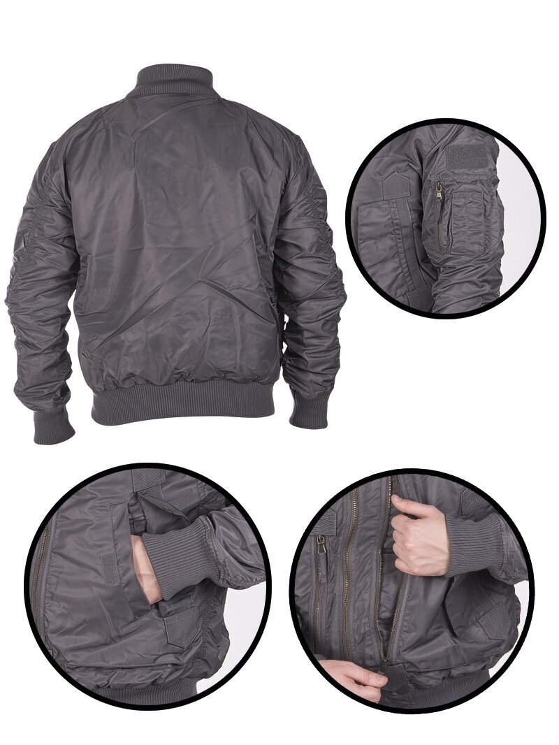 MIL-TEC US Urban Tactical Flight Jacket 10404608 pilka 1 MIL-TEC US Urban Tactical Flight Jacket 10404608 pilka 1