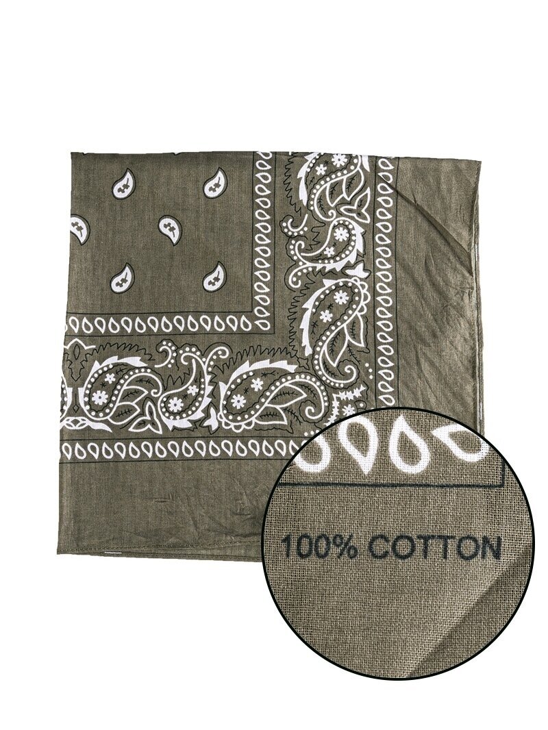 MIL-TEC Western Bandana alyvžalia 1 MIL-TEC Western Bandana alyvžalia 1