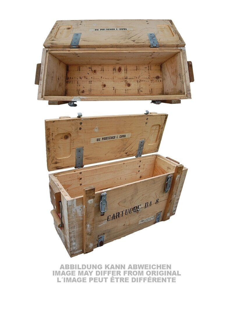 MIL-TEC Wooden Ammunition Box 65x23x32cm Used 91593100 alyvžalia 1