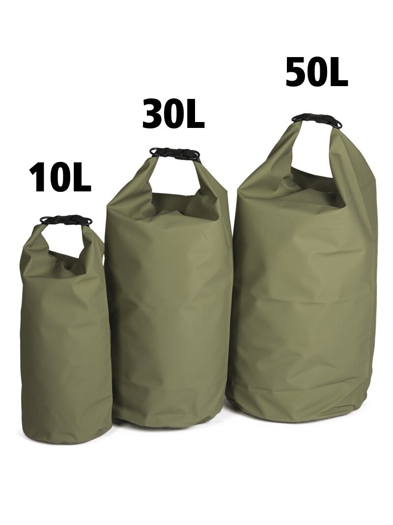 MIL-TEC Drybag 10L nepralaidi maišas alyvžalia 1