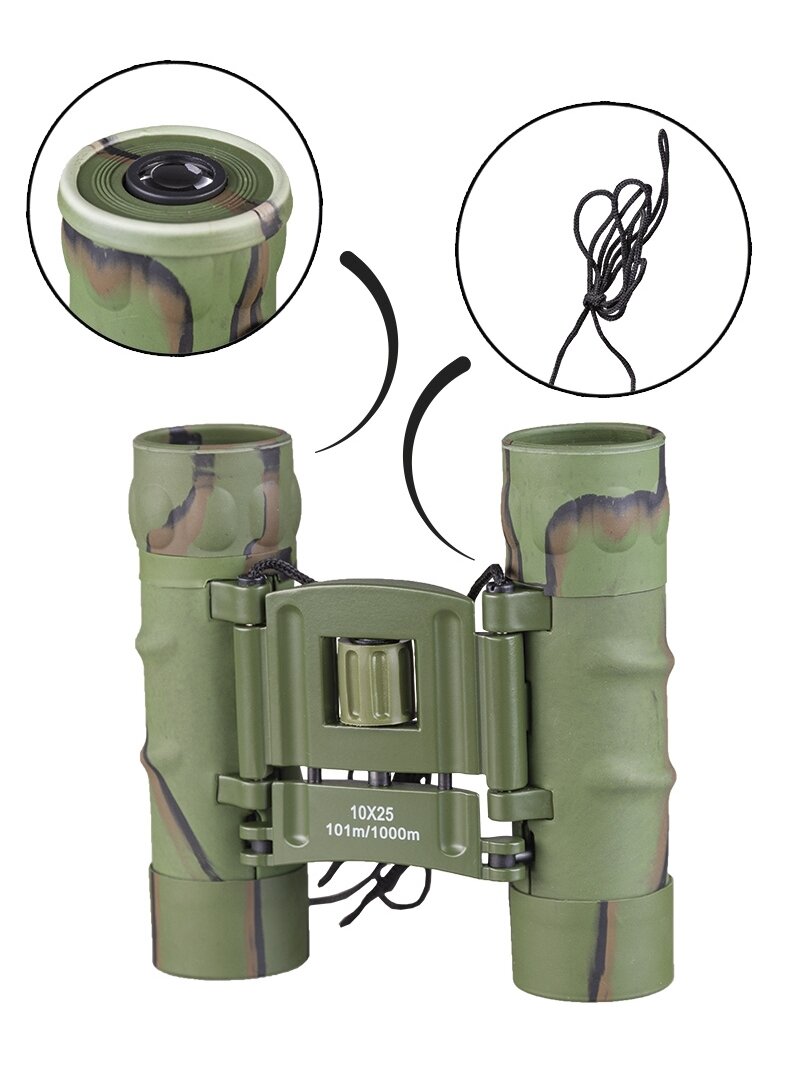 MIL-TEC žiūronai Gen.II Collapsible 10x25 kamufliažiniai 1 MIL-TEC žiūronai Gen.II Collapsible 10x25 kamufliažiniai 1