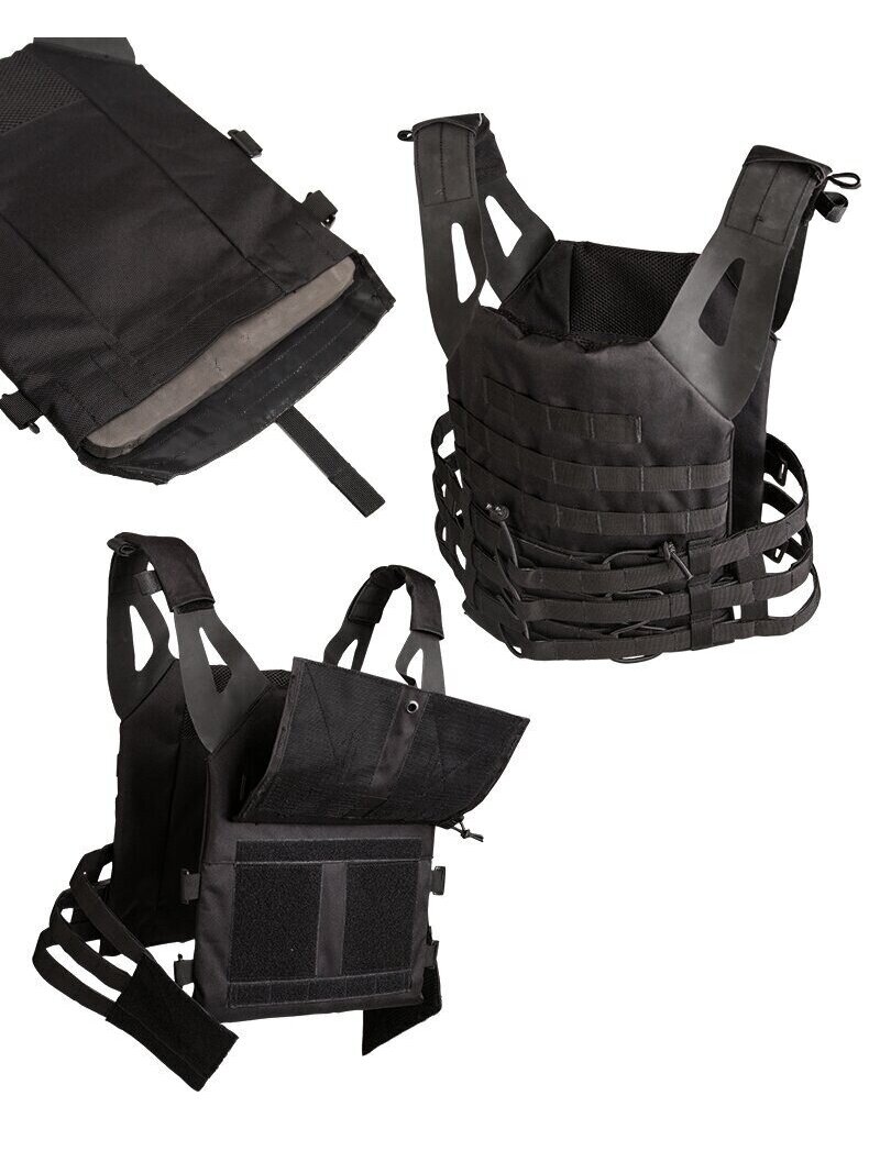 Mil-Tec Plokštelių laikymo liemenė Gen II 13463202, juoda 1