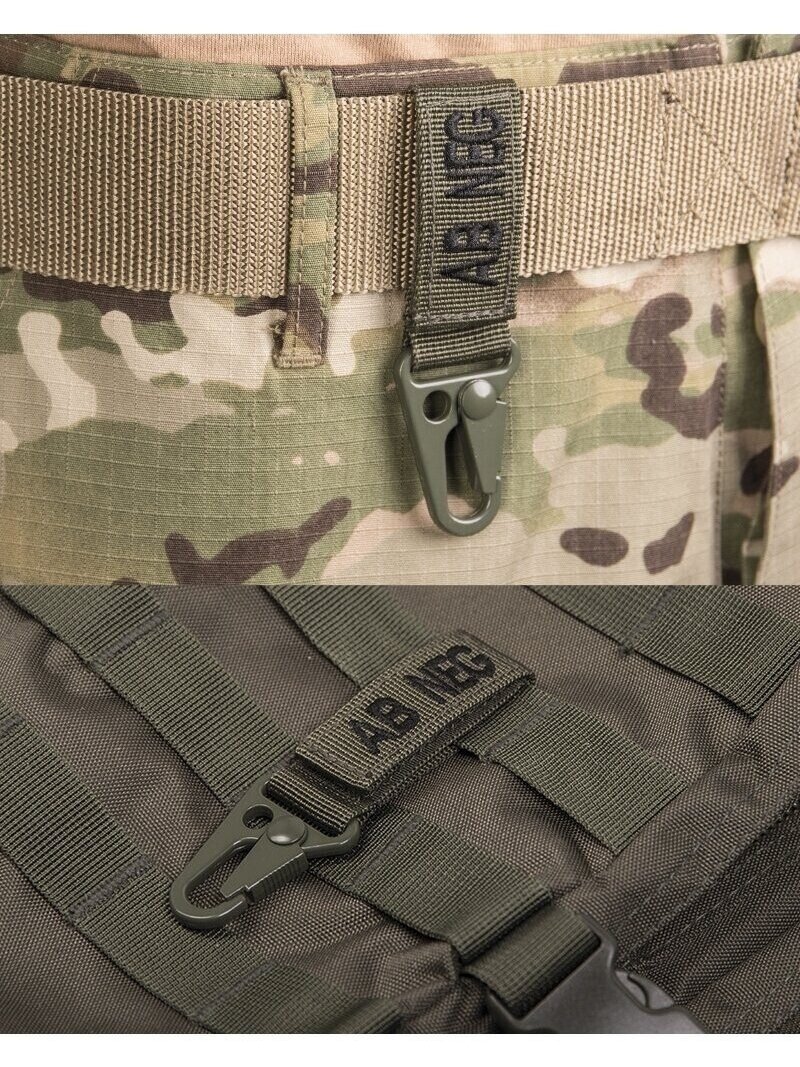 Mil-Tec Taktiškumas. Keyholder Blood Ab Negative 5 vnt./pak 15917601, alyvžalia 1
