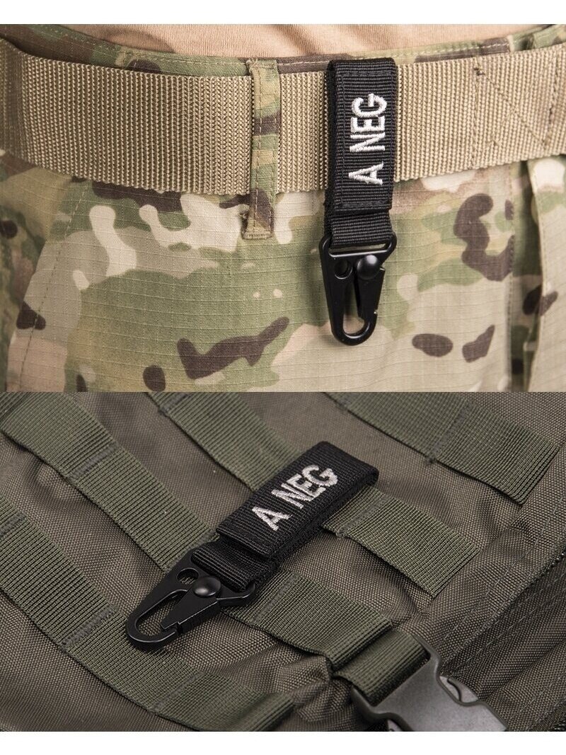 Mil-Tec Taktiškumas. Keyholder Blood A Negative 5 vnt./pak 15917202, alyvžalia 1