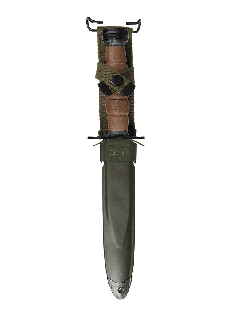 MIL-TEC US M4 Leather Bayonet (repro) juoda 1