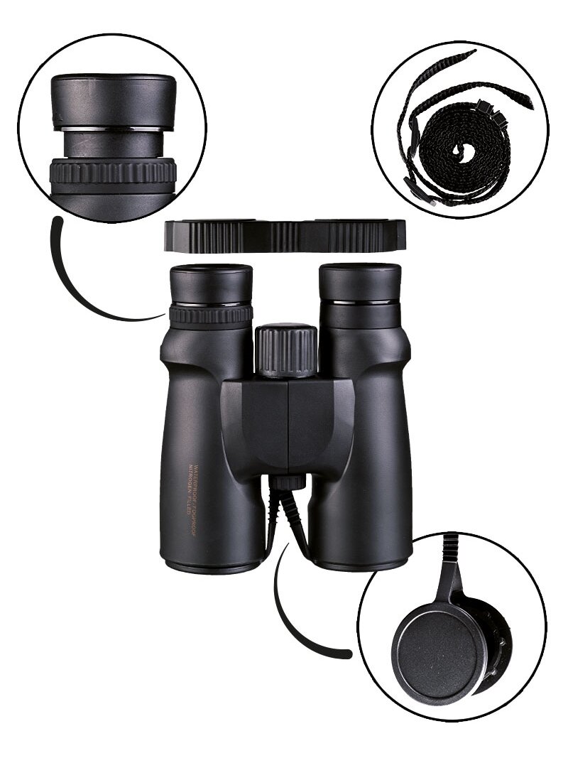 MIL-TEC vandeniui atsparios žiupsnes 8x42 juoda 1