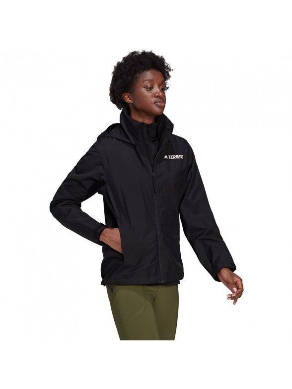 Adidas Terrex Rain RDY moteriška striukė juoda GI7171 2 Adidas Terrex Rain RDY moteriška striukė juoda GI7171 2