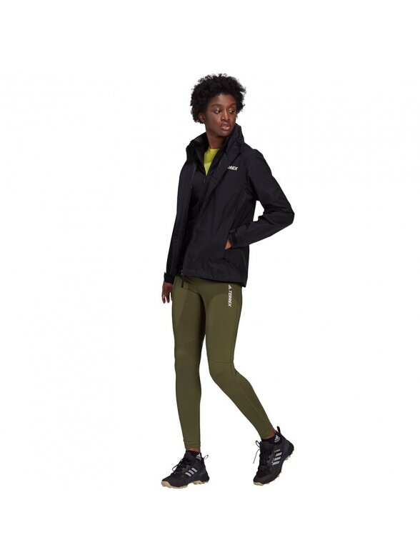 Adidas Terrex Rain RDY moteriška striukė juoda GI7171 Adidas Terrex Rain RDY moteriška striukė juoda GI7171