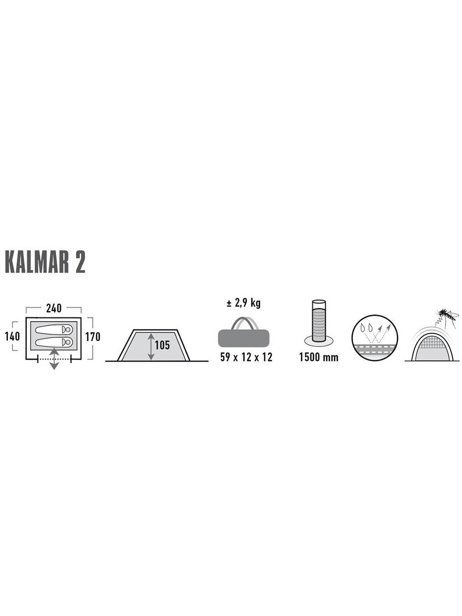High Peak Kalmar 2 palapinė mėlyna 10302 6