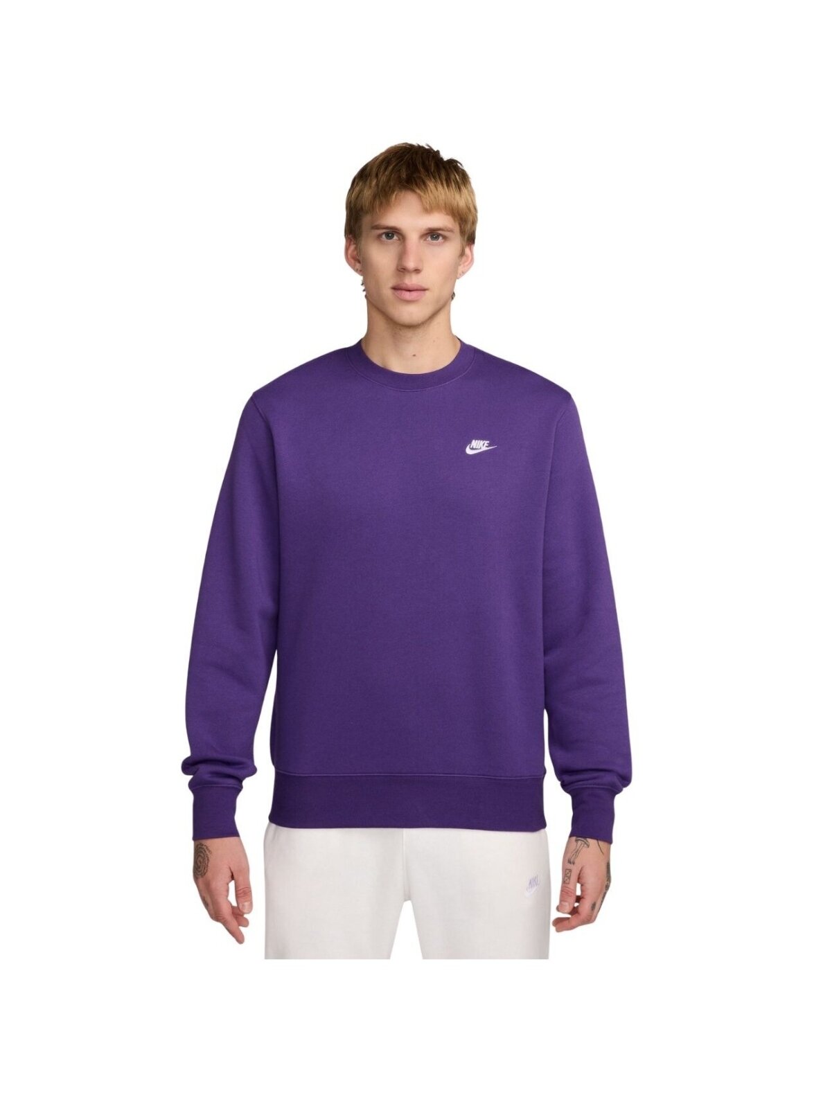 Nike Club BB fleecinis džemperis vyrams violetinis FN3886 507 Nike Club BB fleecinis džemperis vyrams violetinis FN3886 507