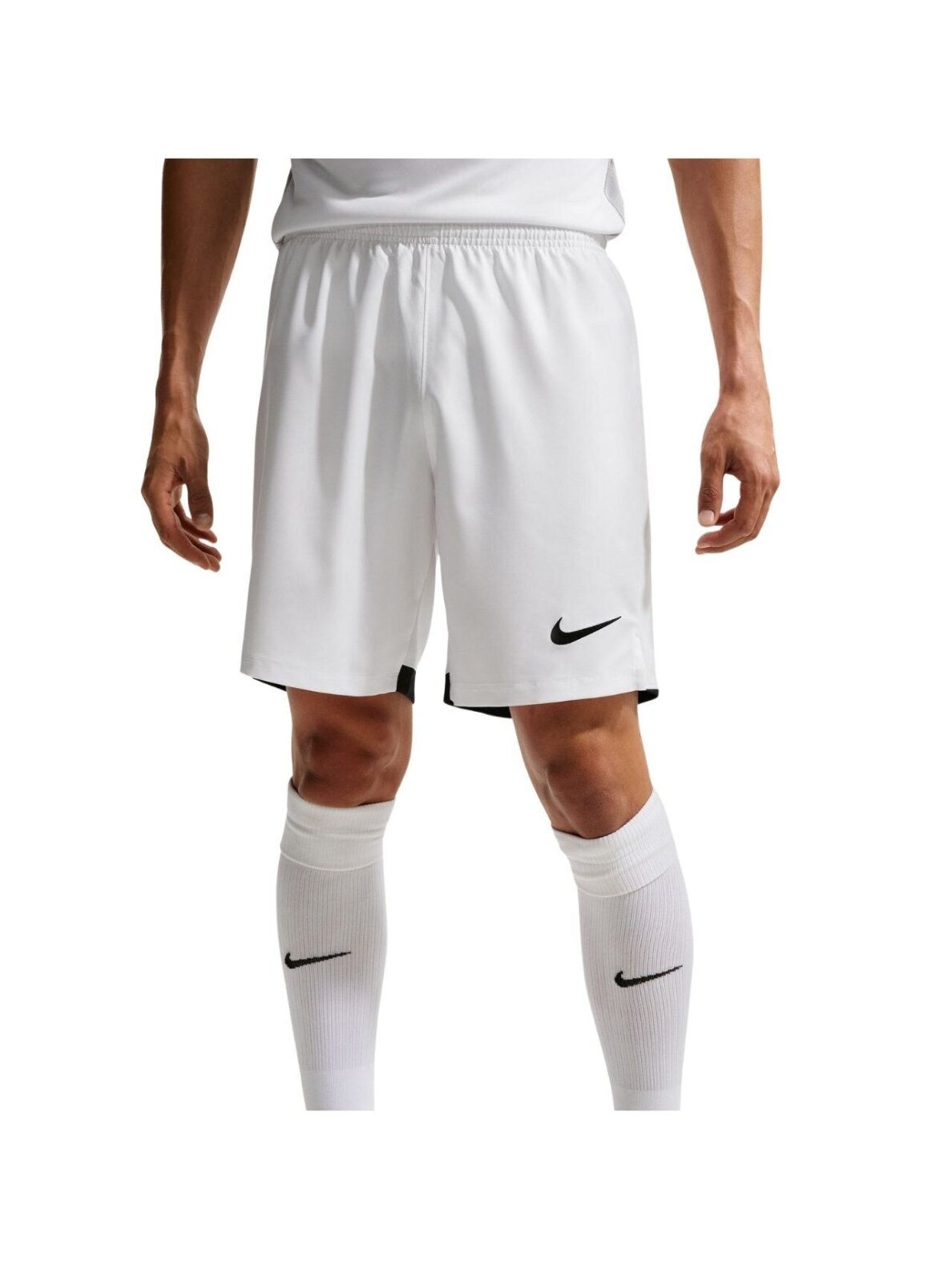 Nike Dri-Fit Laser VI vyriški šortai balti HV8244 100 Nike Dri-Fit Laser VI vyriški šortai balti HV8244 100