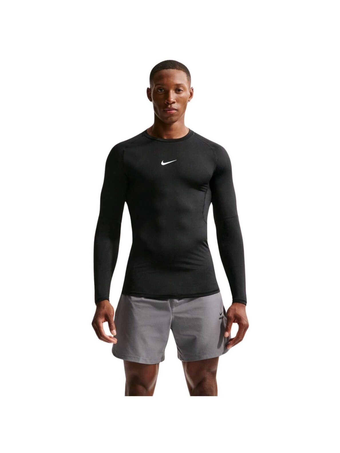 Nike marškinėliai vyrams Dri-Fit Pro ilgomis rankovėmis juodi FB7919 010 Nike marškinėliai vyrams Dri-Fit Pro ilgomis rankovėmis juodi FB7919 010