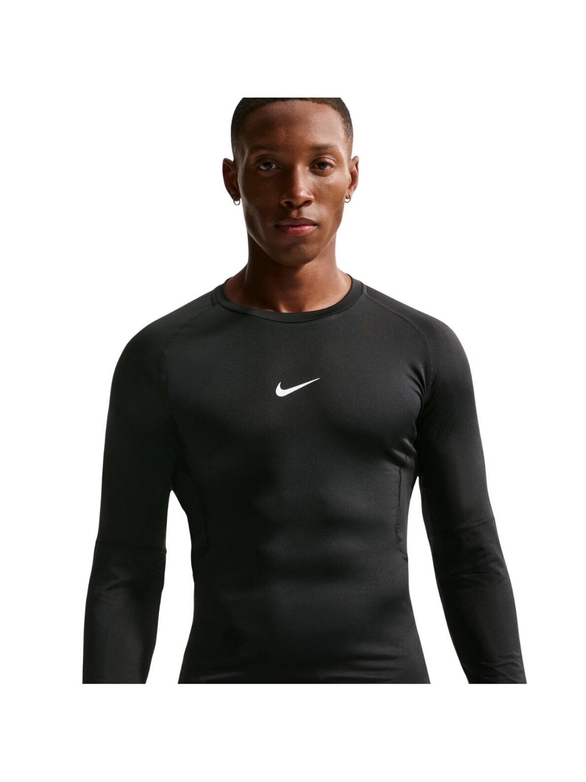 Nike marškinėliai vyrams Dri-Fit Pro ilgomis rankovėmis juodi FB7919 010 2