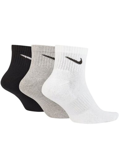 Nike kojinės 3 poros baltos, pilkos, juodos SX4926 901