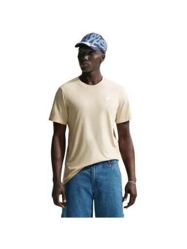 Nike marškinėliai vyrams Club Tee smėlio spalvos AR4997 229