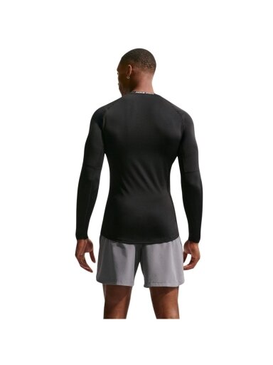 Nike marškinėliai vyrams Dri-Fit Pro ilgomis rankovėmis juodi FB7919 010