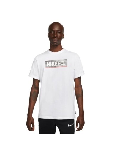 Nike NK Fc Tee Seasonal Block vyriški marškinėliai balti DH7444 100