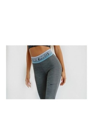Nike pro leginsai moterims CJ3713-068 pilki
