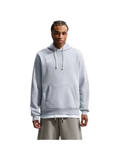 Nike vyrams džemperis su gobtuvu Dri-FIT Standard Issue Pull Over Hoodie šviesiai pilkas FD7734 012