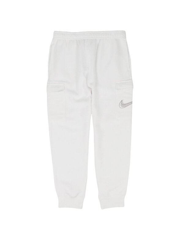 Nike Court Fleece Cargo vyriškos kelnės baltos DQ5477 100 Nike Court Fleece Cargo vyriškos kelnės baltos DQ5477 100
