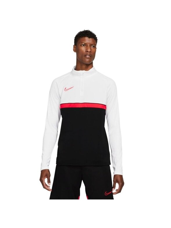Nike Dri-FIT Academy 21 Drill Top vyriški džemperiai balti ir juodi CW6110 016 1
