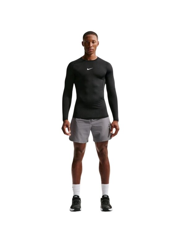 Nike marškinėliai vyrams Dri-Fit Pro ilgomis rankovėmis juodi FB7919 010 5