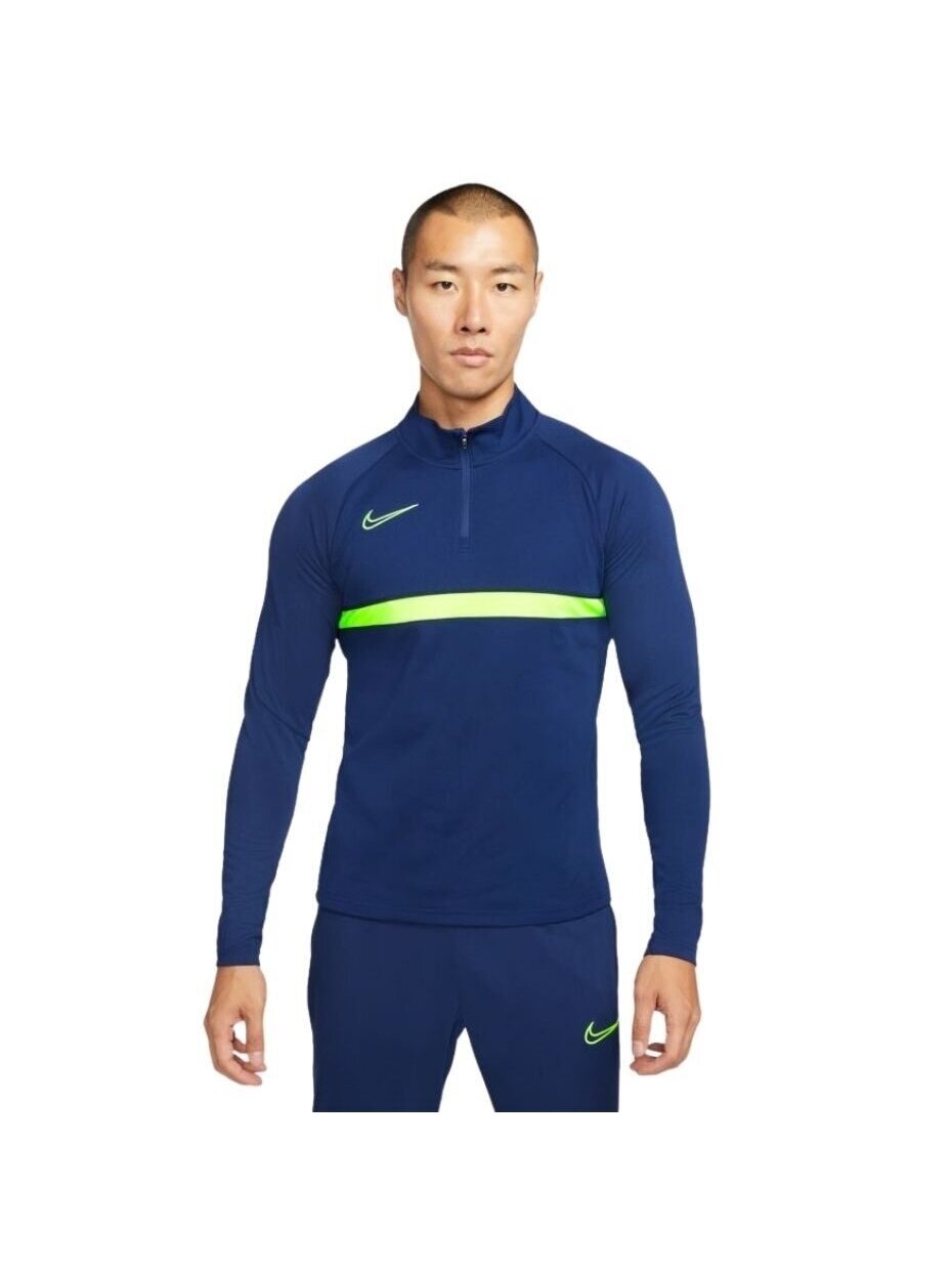 Nike Dri-Fit Academy 21 Dril Top vyriškas džemperis, tamsiai mėlynas CW6110 492