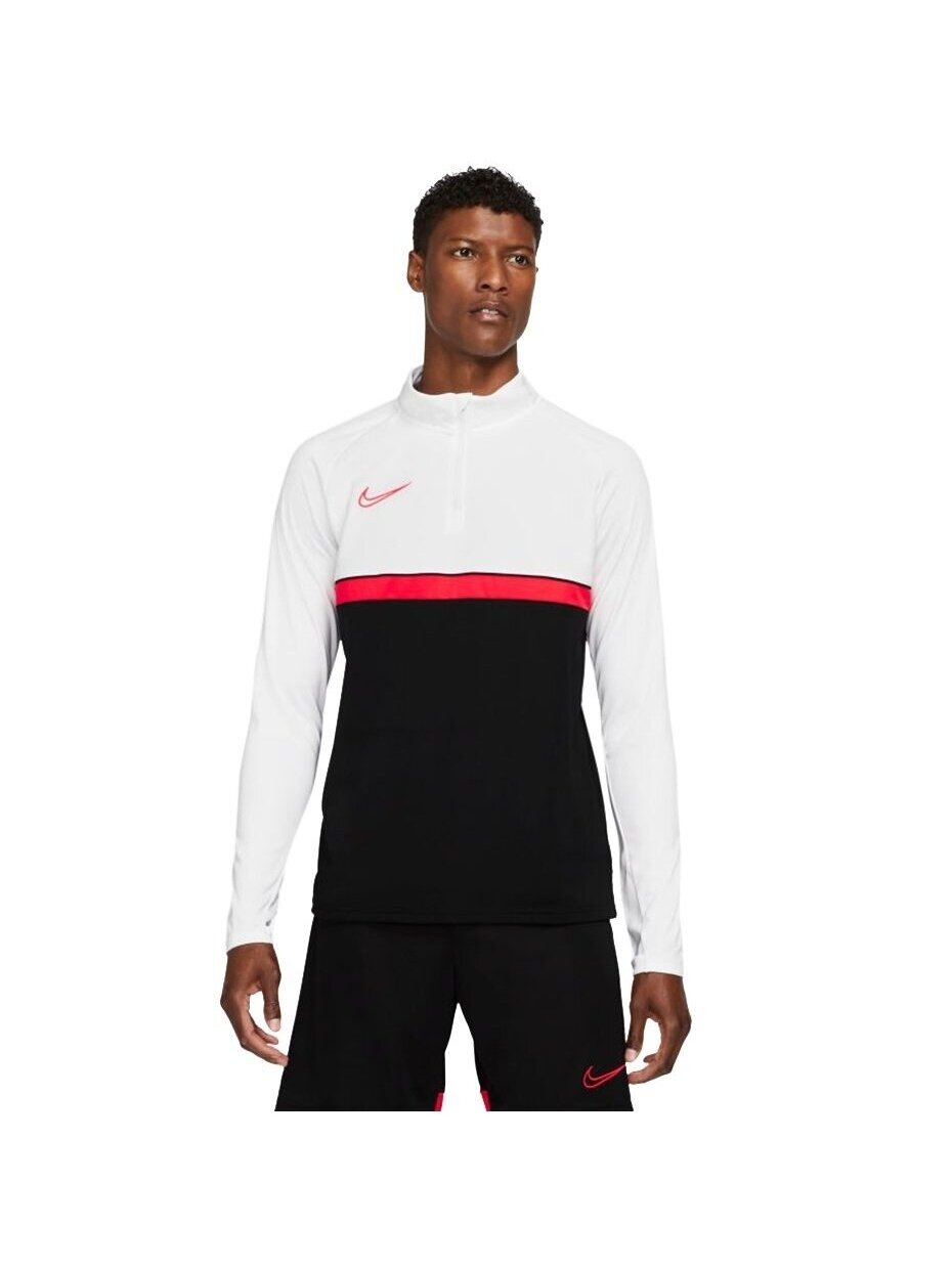 Nike Dri-FIT Academy 21 Drill Top vyriški džemperiai balti ir juodi CW6110 016 1 Nike Dri-FIT Academy 21 Drill Top vyriški džemperiai balti ir juodi CW6110 016 1