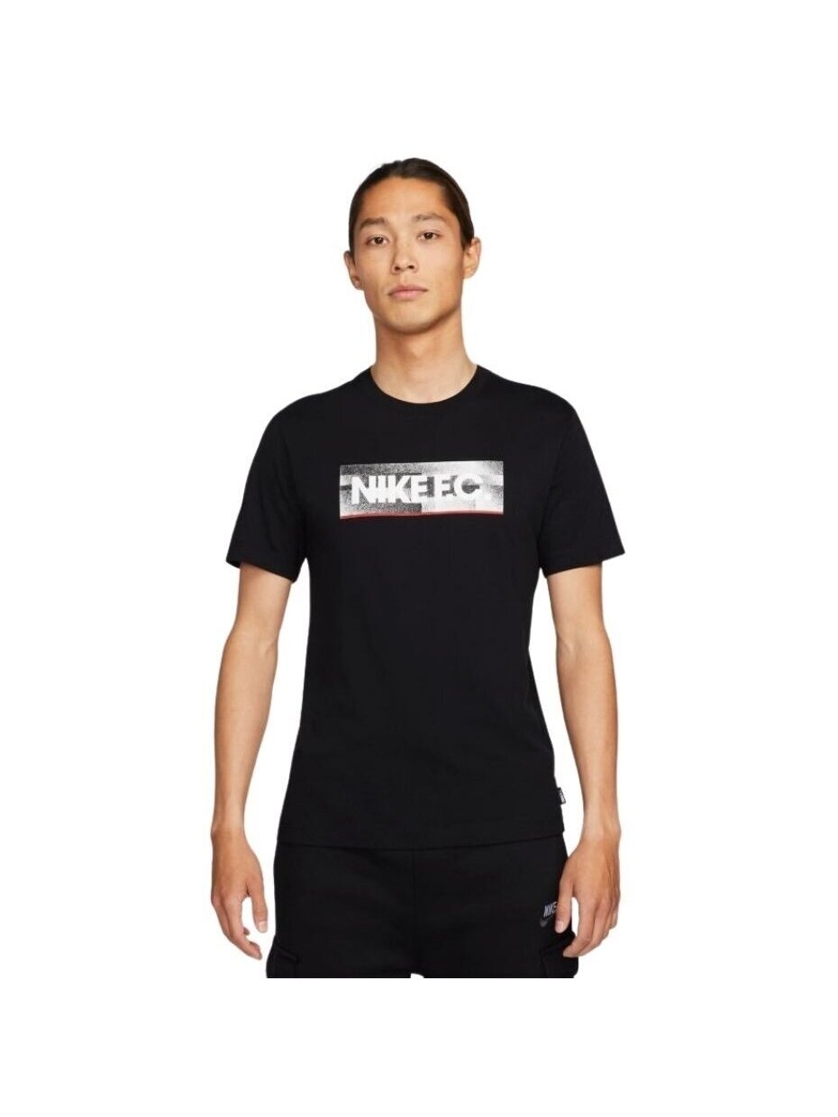 Nike NK Fc Tee Seasonal Block vyriški marškinėliai, juodi DH7444 010