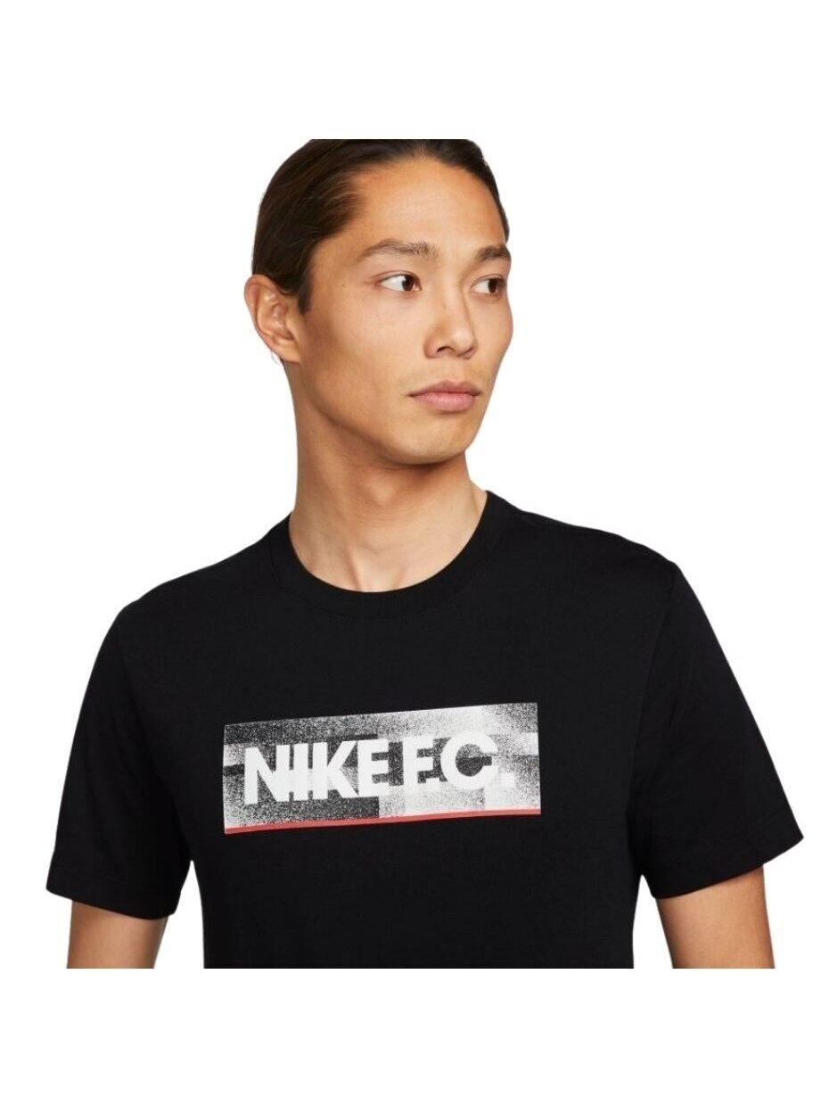 Nike NK Fc Tee Seasonal Block vyriški marškinėliai, juodi DH7444 010 2 Nike NK Fc Tee Seasonal Block vyriški marškinėliai, juodi DH7444 010 2