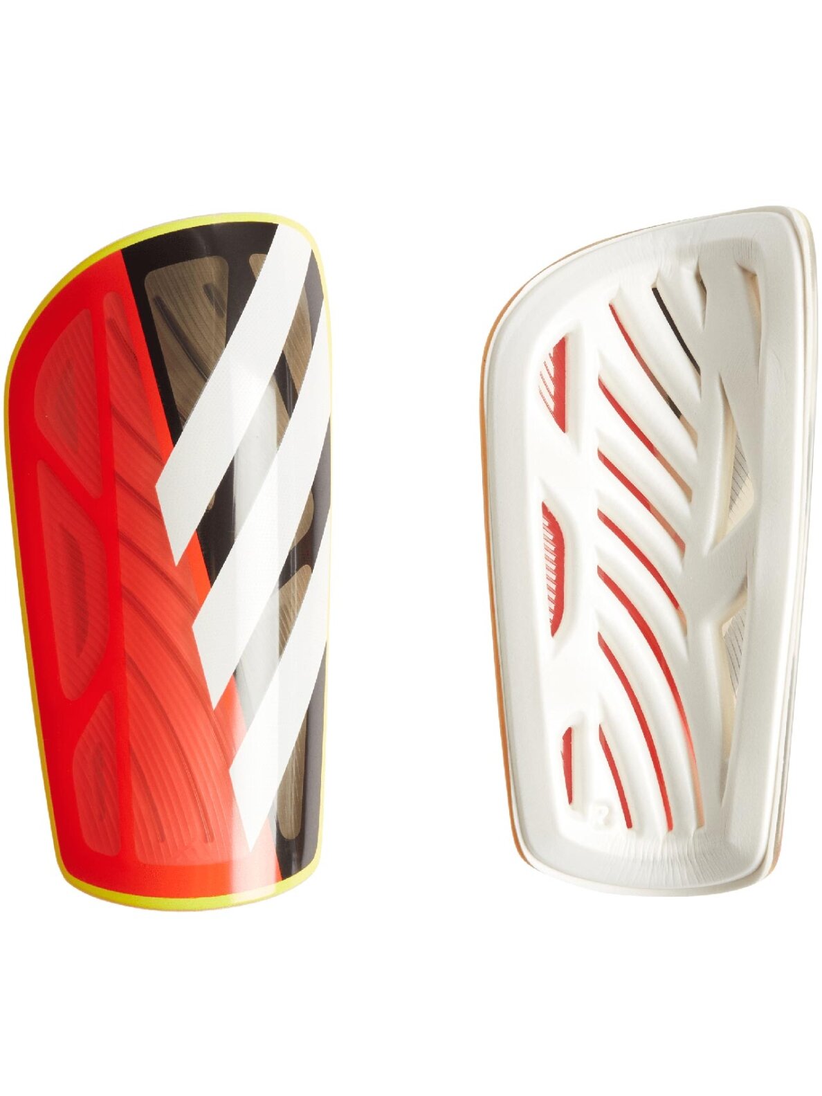 Adidas Tiro League futbolo blauzdų apsaugos oranžinės ir baltos spalvos IQ4039