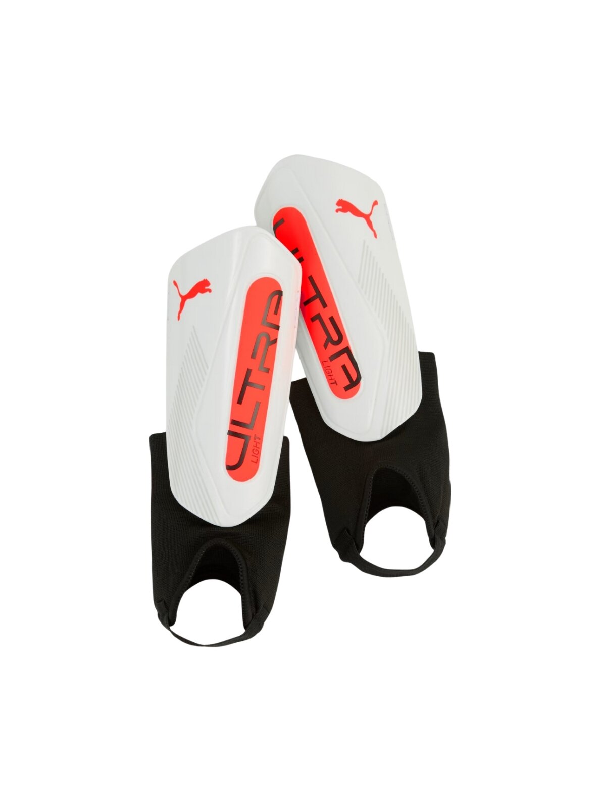 Puma Ultra Light Ankle futbolo apsaugos vyrams baltos-oranžinės spalvos 30991 01