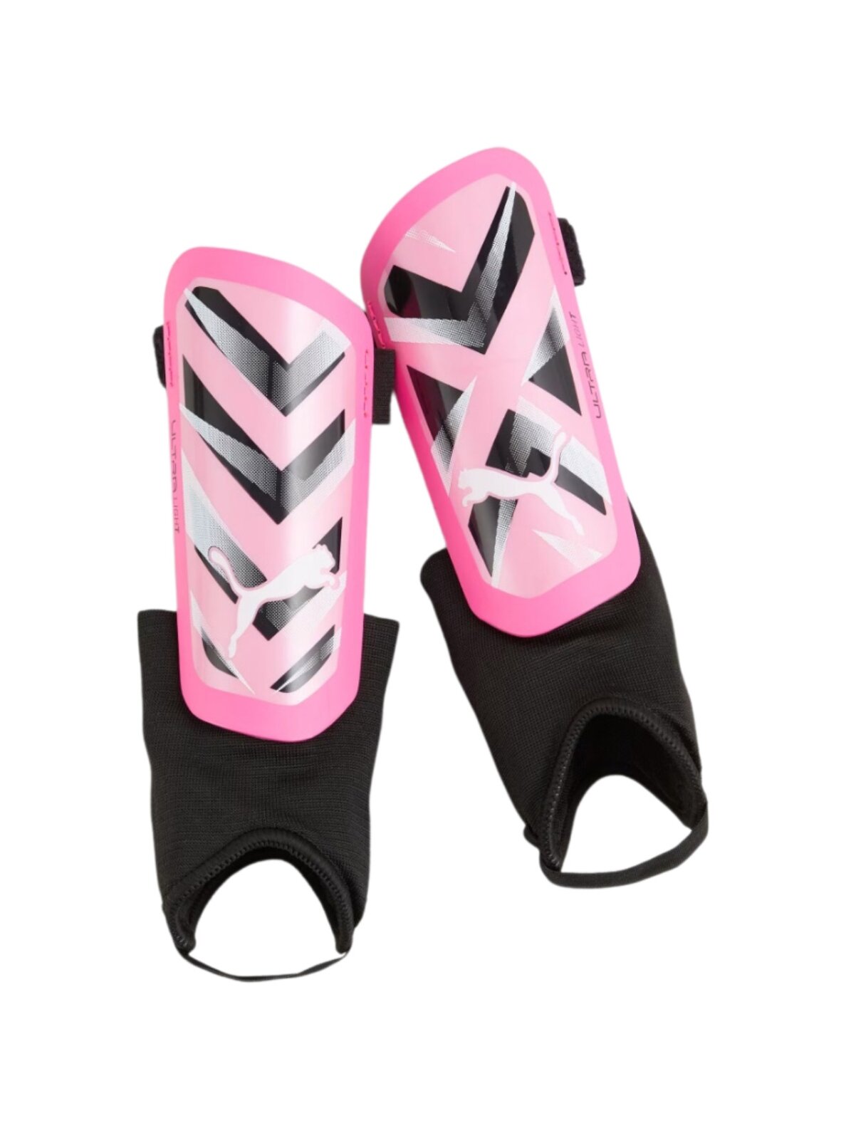 Puma Ultra Light Futbolo blauzdų apsaugos rožinės ir baltos spalvos 30874 08