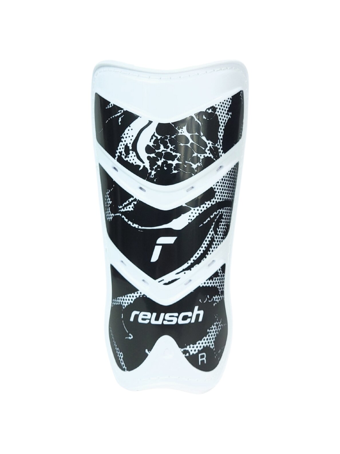 Reusch Shinguard Attrakt Lite futbolo blauzdos apsaugos baltos ir juodos spalvos 5377045 7701 1