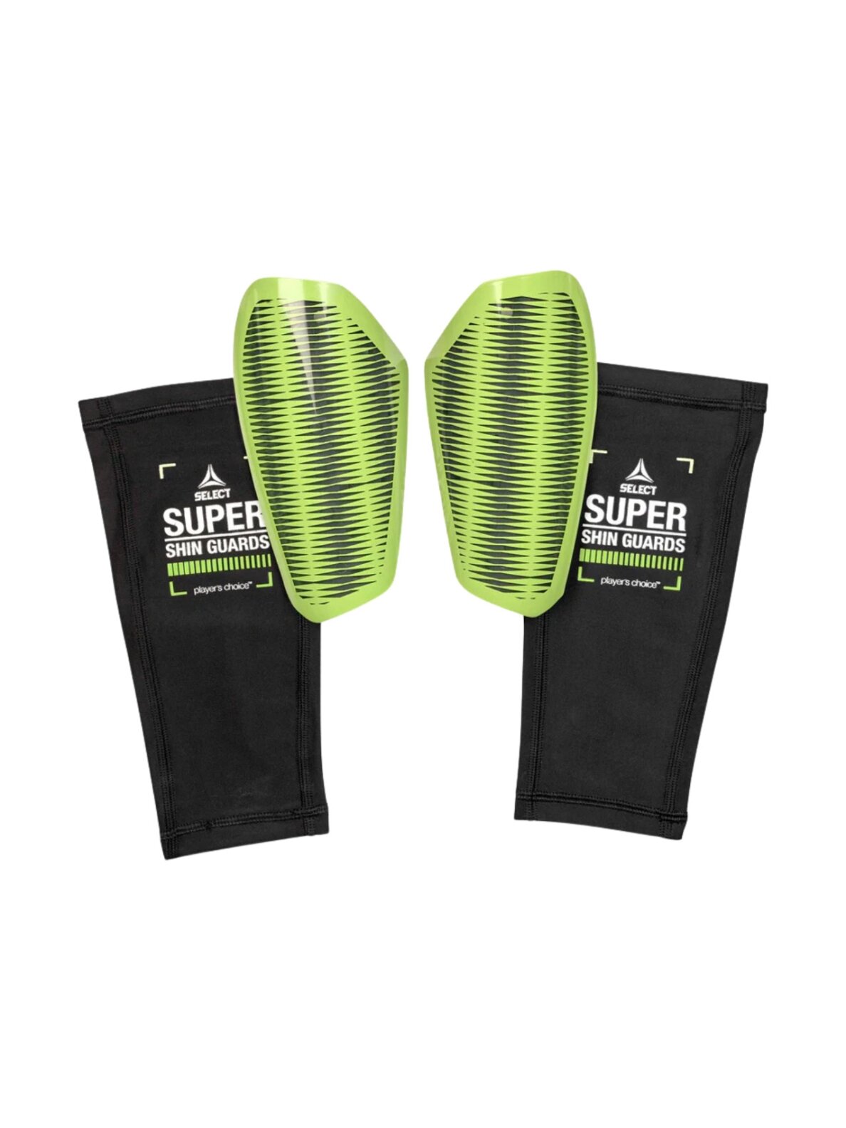 Select Super v25 futbolo apsaugos žaliai-juodos 18876