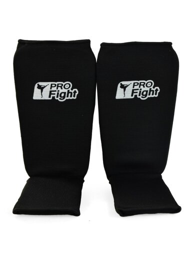 Profight Cotton juodos spalvos blauzdos ir pėdos apsaugos 1104