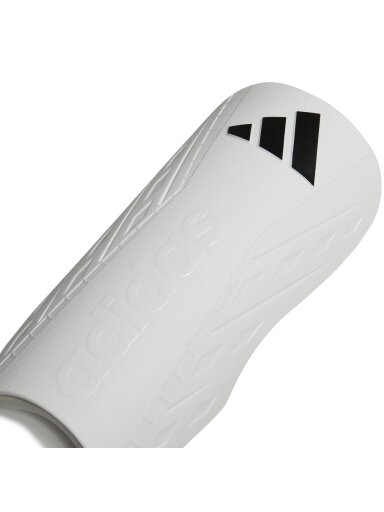 Adidas Tiro Club Shin Guards baltos ir juodos futbolo blauzdos apsaugos HN5600