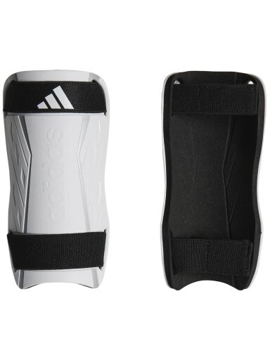 Adidas Tiro Training SG futbolo blauzdų apsaugos baltos ir juodos spalvos HN5605