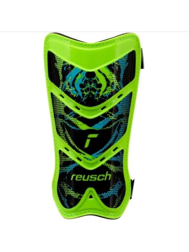 Reusch Shinguard Attrakt Lite futbolo blauzdų apsaugos žalia ir juoda 5377045 5551