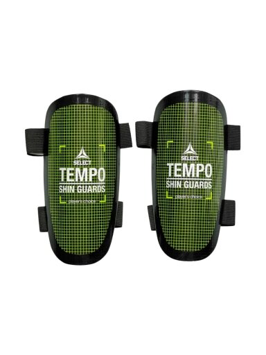 Select Tempo v25 futbolo apsaugos juodos-žalios spalvos 18873