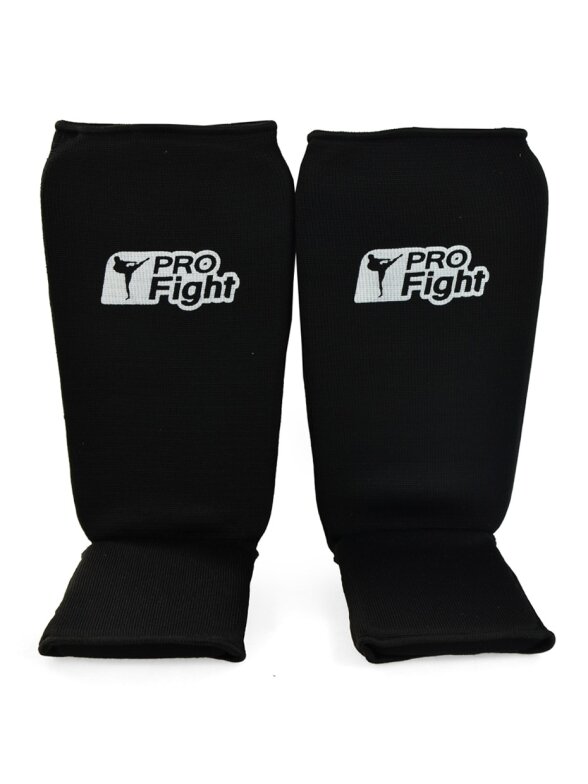 Profight Cotton juodos spalvos blauzdos ir pėdos apsaugos 1104 Profight Cotton juodos spalvos blauzdos ir pėdos apsaugos 1104
