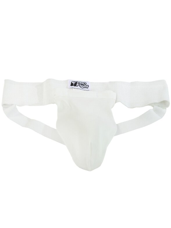 Suspensor Profight Cotton 1111 tarpkojo apsauga, balta Suspensor Profight Cotton 1111 tarpkojo apsauga, balta