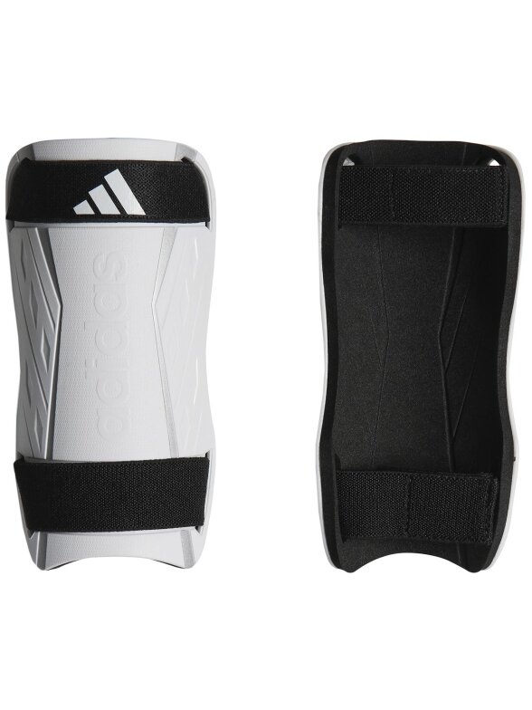 Adidas Tiro Training SG futbolo blauzdų apsaugos baltos ir juodos spalvos HN5605 Adidas Tiro Training SG futbolo blauzdų apsaugos baltos ir juodos spalvos HN5605